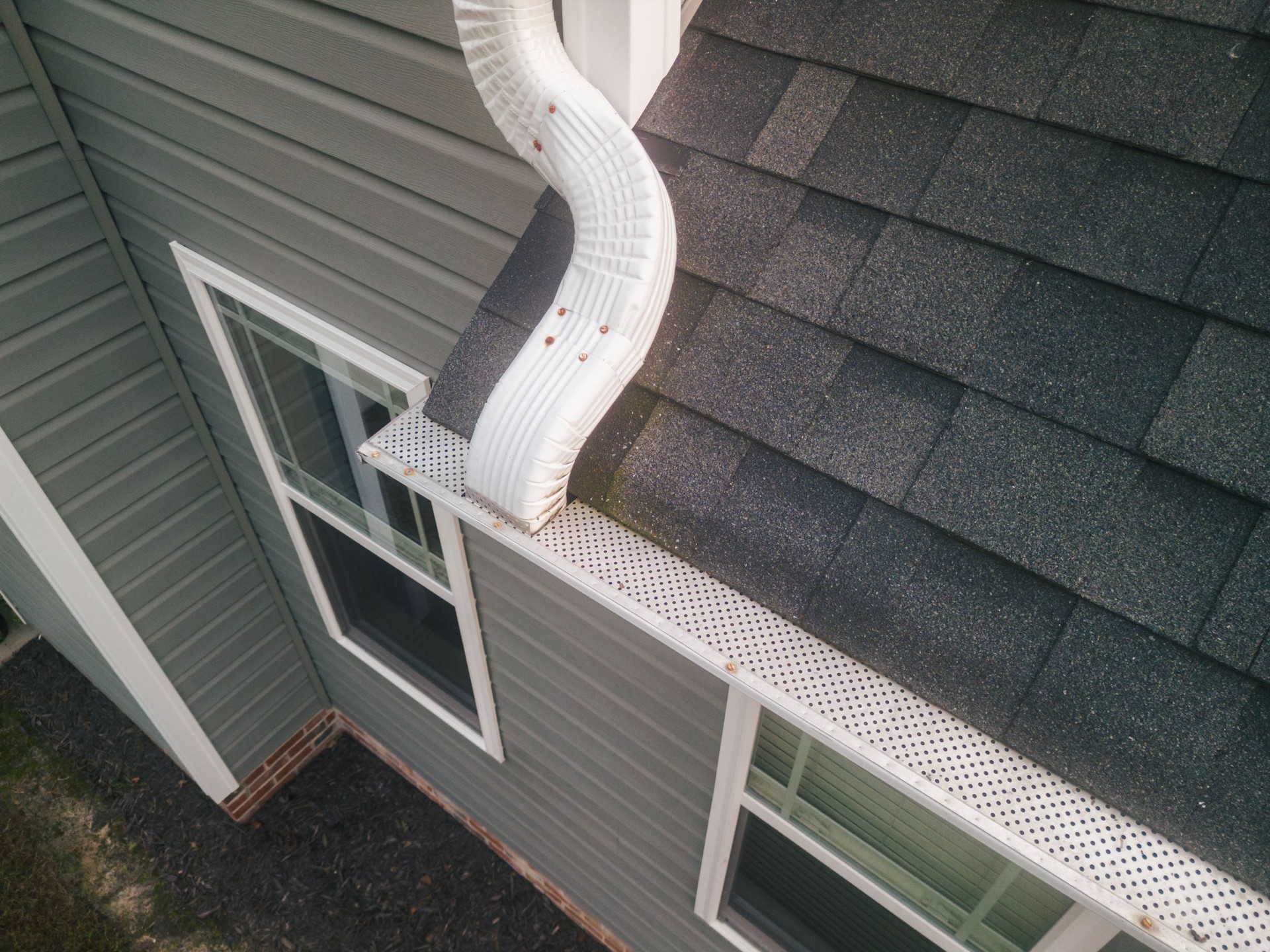 Gutter Guard on Rain Gutter